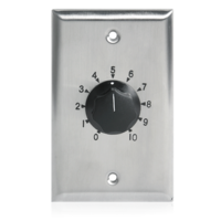 100W SINGLE GANG STAINLESS STEEL 70V COMMERCIAL VOLUME CONTROL