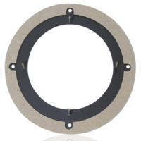 ADAPTOR FOR CONVERTING 6&quot; SPEAKER HOLE PATTERN DEVICES TO ALLOW USE WITH PRODUCTS REQUIRING 8&quot;