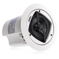 4&quot; CEILING SPEAKER SYSTEM WITH 70V/100V 16W TRANSFORMER AND 8OHM BYPASS (PRICED EA, SOLD AS PAIR)