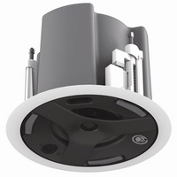 FAP43T-WEGS FAP43T-W WITH WHITE SQUARE EDGELESS GRILLE (4.5" COAXIAL IN-CEILING SPEAKER W 32W 70V/100V TRANSF.)