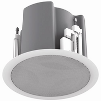 FAP43T-WEGS FAP43T-W WITH WHITE SQUARE EDGELESS GRILLE (4.5" COAXIAL IN-CEILING SPEAKER W 32W 70V/100V TRANSF.)