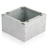 GALVANIZED SQUARE FLOOR BOX FOR USE WITH FB4-XLRF