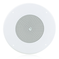 8&quot; COAXIAL LOUDSPEAKER WITH 70V, 8W TRANSFORMER AND 62-8 BAFFLE / WHITE GRILLE