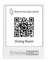 ATMOSPHERE QR CODE HOLDER FOR VIRTUAL WALL CONTROLLER / SCREW TO WALL OR USE TAPE /  PACK OF 5