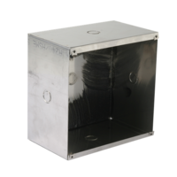 FLUSH MOUNT STRAIGHT ENCLOSURE FOR IP-HVP ONLY, STAINLESS STEEL, WHITE