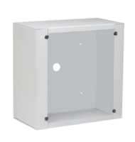 SURFACE MOUNT STRAIGHT ENCLOSURE FOR IP-HVP ONLY, STAINLESS STEEL, WHITE