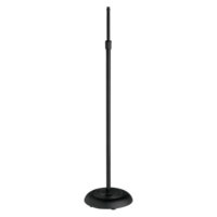 ALL-PURPOSE MIC STAND EBONY/BLACK  - ECONOMICAL, INDUSTRY STANDARD FLOOR STAND / MIC STAND