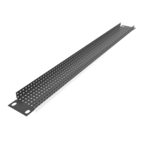 19&quot; 1RU RECESSED VENT RACK PANEL