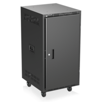 RX21-30SFD 30" DEEP, 21RU MOBILE EQUIPMENT RACK INCLUDES: CASTERS, SIDE HANDLES, AND SOLID DOORS