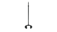 SMS20BIR STACKABLE ROUND BASE HEAVY DUTY MIC STAND PROVIDES EXTRA STABILITY WITH ISOLATION RING / BLACK