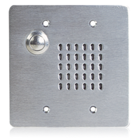 VANDAL PROOF INTERCOM STATIONS WITH CONE LOUDSPEAKER, CALL SWITCH AND 25V TRANSFORMER