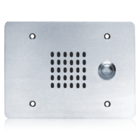 VANDAL PROOF INTERCOM STATIONS WITH CONE LOUDSPEAKER AND CALL SWITCH 25V 3 GANG