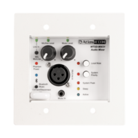 INDOOR/OUTDOOR WALL MIXER PLATE -3X1 MIC/LINE/BLUETOOTH/AUX MIXER W/OPTIONAL DANTE NETWORK INTERFACE