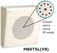 8&quot; METAL BOX SPEAKER 4W 70/25 V,  SLANT ,WITH VOLUME CONTROL