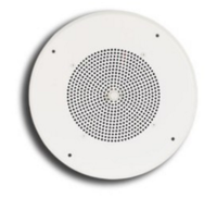 8&quot; SPEAKER 70V , W/BRIGHT WHITE GRILLE, RECESSED VOLUME CONTROL (VR)