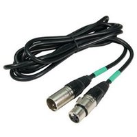 DMX3P25FT 3-PIN 25' DMX CABLE   MALE TO FEMALE 3-PIN CONNECTORS / 24 AWG / BLACK