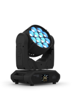 Fully featured RGBW LED yoke wash fixture,16-bit dimming,Built in virtual gobo wheel