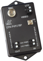 FIXED CAMERA PROTECTION, 12/24VDC POWER - UTP VIDEO IN/BALUN CONVERSION/BNC OUT,