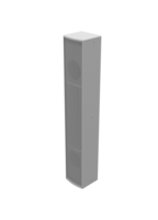 120 X 20 DEGREE, 4 X 5&quot; COAXIAL AND 2 X 8&quot; LOW FREQUENCY DRIVERS,  &quot;COLUMN-LIKE&quot; SPEAKER, WHITE