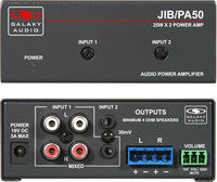 AMPLIFIER SMALL FORMAT,  2 X 25W @ 4 OHM , 2X14W @ 8 OHM