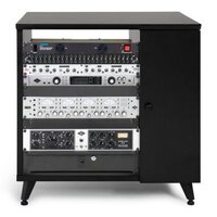 GFW-ELITESIDECAR-BLK CONFIGURABLE 4RU/8RU/12RU ELITE FURNITURE SERIES SIDECAR RACK CABINET / BLACK /  *SHIPS FLAT PACKED*