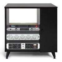 GFW-ELITESIDECAR-BLK CONFIGURABLE 4RU/8RU/12RU ELITE FURNITURE SERIES SIDECAR RACK CABINET / BLACK /  *SHIPS FLAT PACKED*