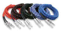 CLOTH GUITAR CABLE, HOSA STRAIGHT TO SAME, 18 FT, ASSORTED COLORS, 10 PC