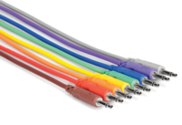 UNBALANCED PATCH CABLES, 3.5 MM TS TO SAME, 6 IN