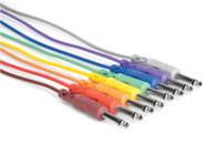 CPP-830 UNBALANCED PATCH CABLES, 1/4 IN TS TO SAME, 1 FT
