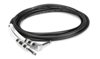 GUITAR CABLE, HOSA STRAIGHT TO RIGHT-ANGLE, 25 FT