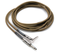 TWEED GUITAR CABLE, HOSA STRAIGHT TO RIGHT-ANGLE, 18 FT