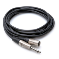PRO UNBALANCED INTERCONNECT, REAN 1/4 IN TS TO XLR3M, 10 FT