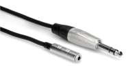 PRO HEADPHONE ADAPTOR CABLE, REAN 3.5 MM TRS TO 1/4 IN TRS, 5 FT