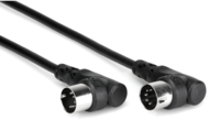 RIGHT-ANGLE MIDI CABLE, RIGHT-ANGLE 5-PIN DIN TO SAME, 3 FT