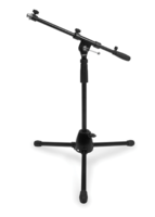 MICROPHONE STAND, TRIPOD BASE, BLACK