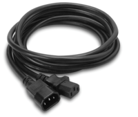 POWER EXTENSION CORD, IEC C14 TO IEC C13, 1.5 FT