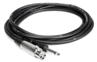 UNBALANCED INTERCONNECT, XLR3F TO 1/4 IN TS, 5 FT