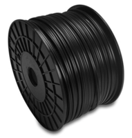 SPEAKER CABLE, BLACK ZIP-STYLE JACKET FOR LOW VISIBILITY &amp; EASE OF TERMINATION,500 FT,16 AWG X 2 OFC