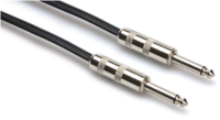 SPEAKER CABLE, HOSA 1/4 IN TS TO SAME, BLACK ZIP, 3 FT
