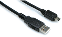 HIGH SPEED USB CABLE, TYPE A TO MINI B, 6 FT