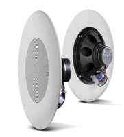 8&quot; COMMERCIAL SERIES CEILING SPEAKER.  VERY HIGH 97 DB SENS, 10W MULTI-TAP FOR 100V/70V 25V,