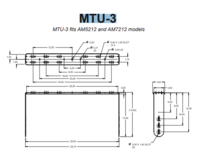 U BRACKET FOR MODELS AM7212/XX AND AM5212/XX. WHITE FINISH.