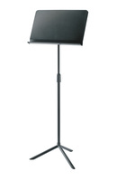 ORCHESTRA MUSIC STAND, 29.528 TO 50.394&quot; SUPPORT HEIGHT, SOLID POLYCARBONATE, END RUBBER CAPS