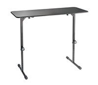 DJ TABLE, 43.307&quot; X 17.913&quot; TABLETOP, FOUR QUICK-RELEASE CLAMPS,ADJUSTABLE END CAP,HEIGHT ADJUSTABLE