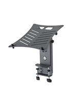 LAPTOP STAND W/ TABLE CLAMP, 4.724&quot; X 2.559&quot; CLAMP, 11.929 X 11.181&quot; SHELF, TILT-ADJUSTABLE