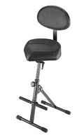 STOOL WITJ BACKREST, HEIGHT ADJUSTMENT OF 25.59-36.614&quot;, HEIGHT-ADJUSTABLE FOOTREST