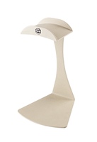 HEADPHONE TABLE STAND, BEIGE, RUBBER-COVERED HOLDER, FLAT RUBBER PADS