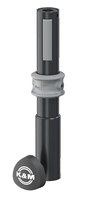 EXTENSION FOR COMMON SPEAKER STANDS, TUBE DIAMETER 1.377&quot;, QUICK RELEASE FASTENER, EXPANDING SPLINTS