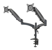 DUAL MONITOR MOUNT, SUPPORTS MONITORS UP TO 32&quot;, ALUMINUM CONSTRUCTION, UP TO 17.261 LBS EACH