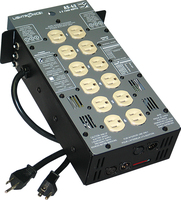 LIGHTRONICS PORTABLE DIMMER - 6 CH, 1200W PER CHANNEL, 8 BUILT IN CHASES, DMX-512 (5 PIN) & LMX-128